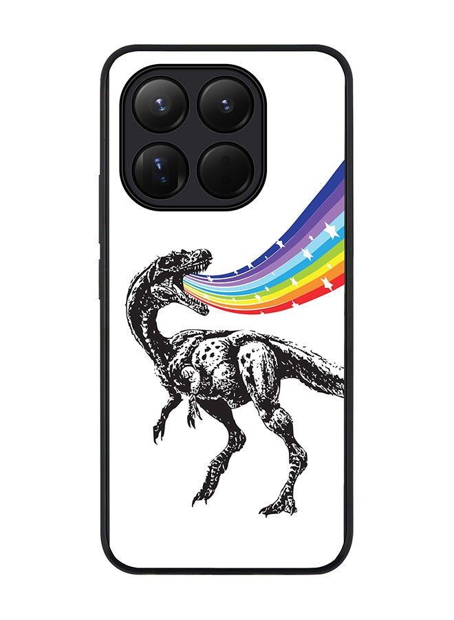 For Xiaomi 15T Case,Slim fit Camera Protection, Shockproof Thin Phone cover  - Rainbow Dino